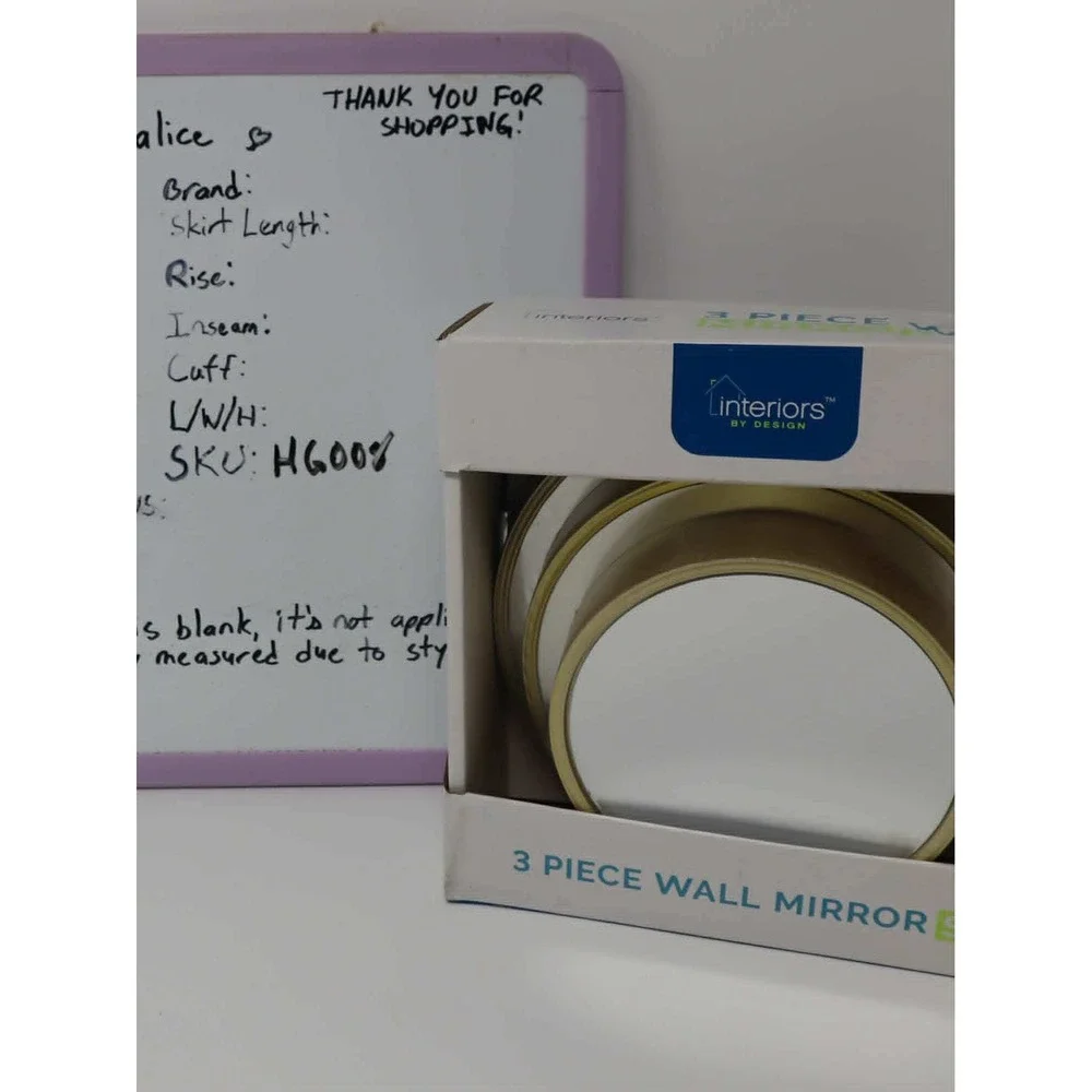 Gold Wall Mirror Set Interiors By Design 3 Piece Round Decor Feng Shui Small